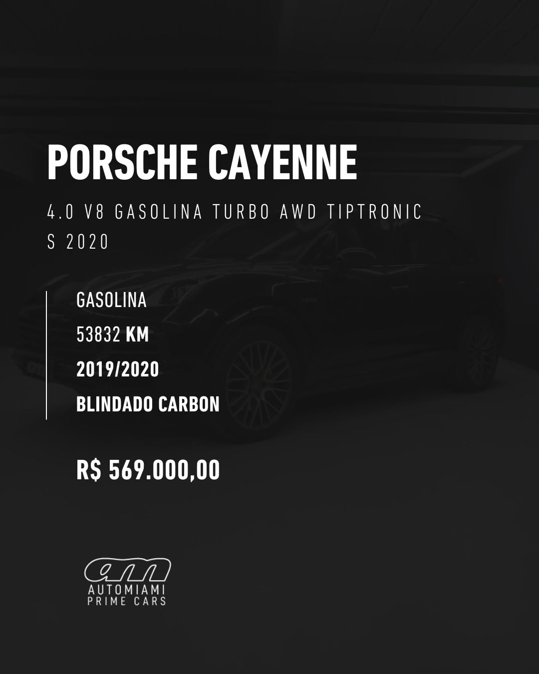 PORSCHE CAYENNE V8 GASOLINA TURBO AWD TIPTRONIC S - Imagem 2