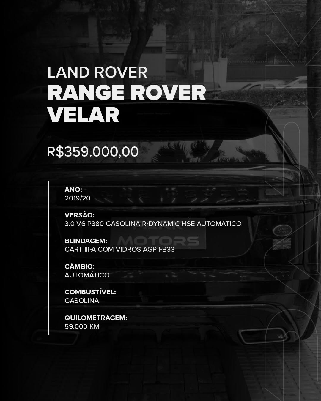 LAND ROVER RANGE ROVER VELAR R-DYNAMIC HSE - Imagem 2