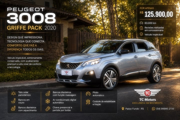 PEUGEOT 3008 GRIFFE PACK