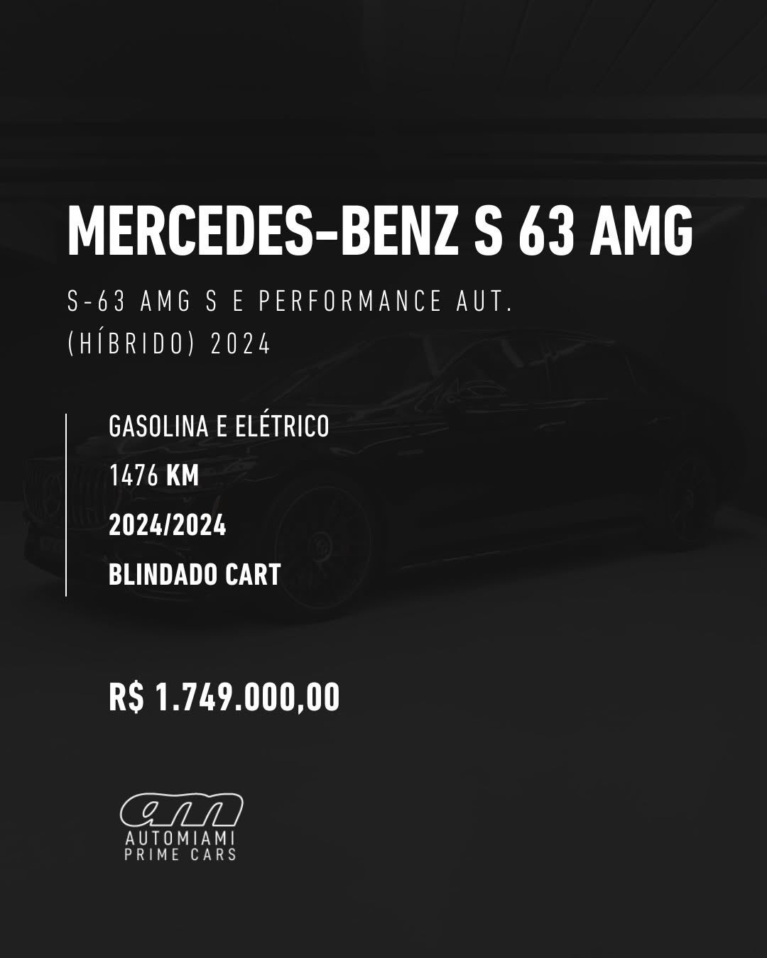 MERCEDES-BENZ S 63 AMG S E PERFORMANCE AUT. (HÍBRIDO) - Imagem 2