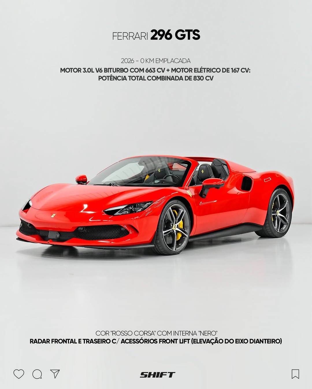 FERRARI 296 GTS - Imagem 1