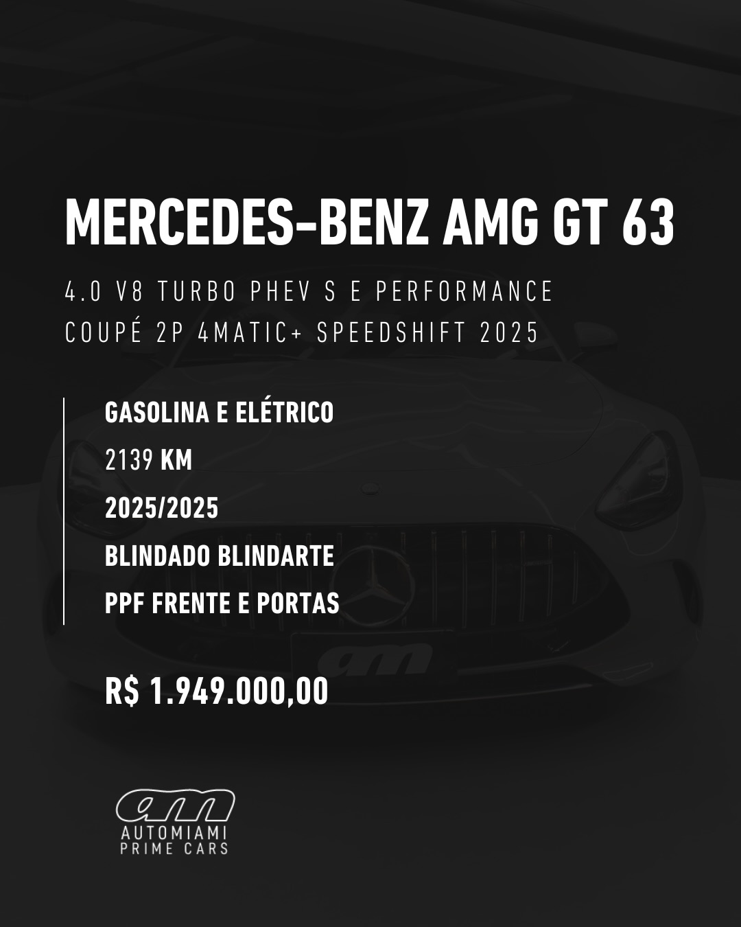 MERCEDES-BENZ AMG GT 63 4.0 V8 TURBO PHEV S E PERFORMANCE COUPÉ 2P 4MATIC+ SPEEDSHIFT - Imagem 2