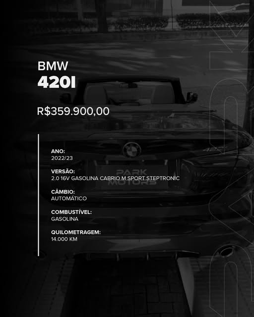 BMW 420I CABRIO M SPORT - Imagem 2