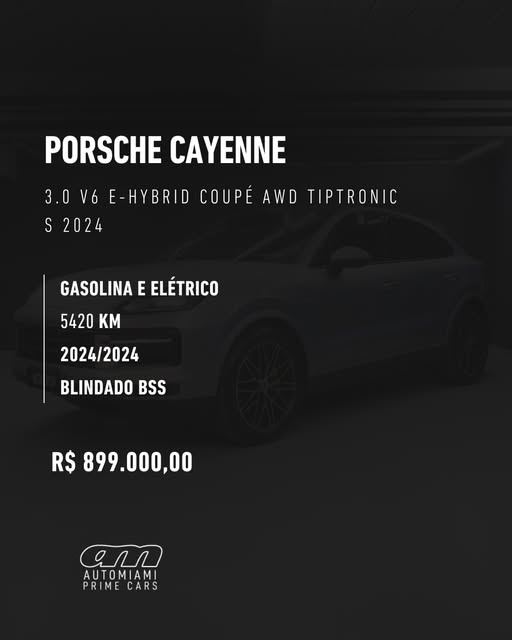 PORSCHE CAYENNE E-HYBRID COUPÉ AWD TIPTRONIC S - Imagem 2