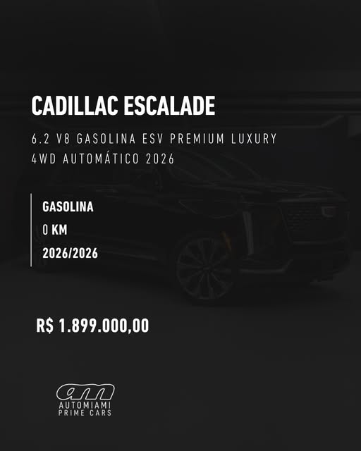 CADILLAC ESCALADE ESV PREMIUM LUXURY 4WD AUTOMÁTICO - Imagem 2