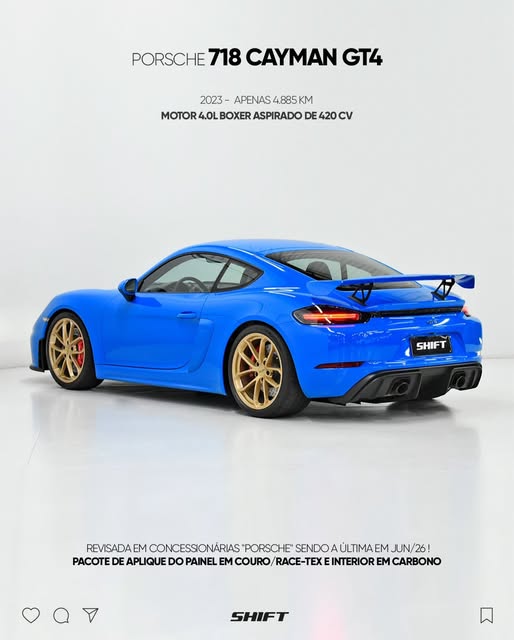 PORSCHE 718 CAYMAN GT4 - Imagem 1