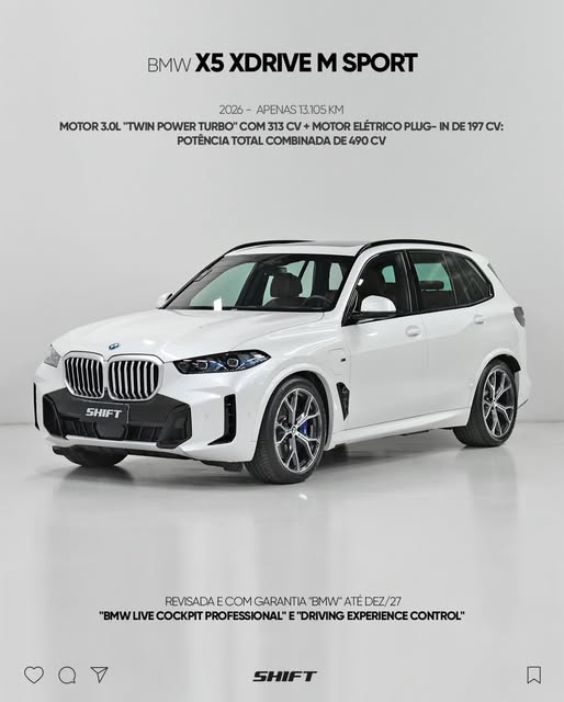 BMW X5 XDRIVE 50E M SPORT - Imagem 1
