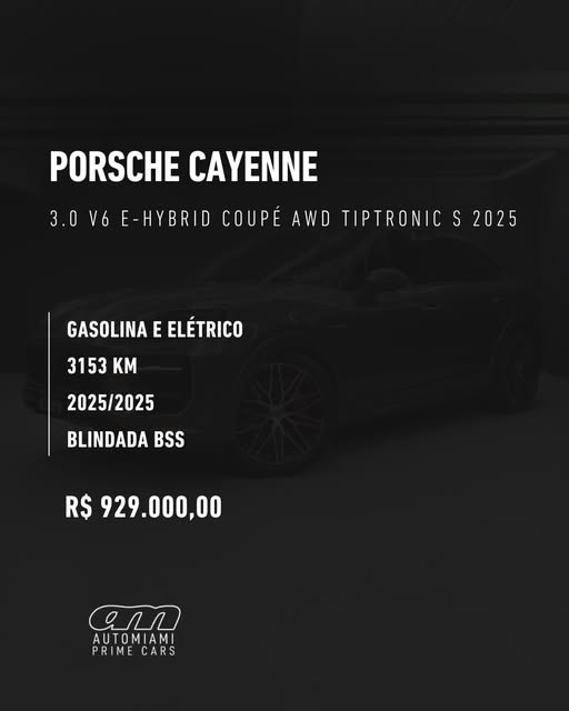 PORSCHE CAYENNE E-HYBRID COUPÉ AWD TIPTRONIC S - Imagem 2