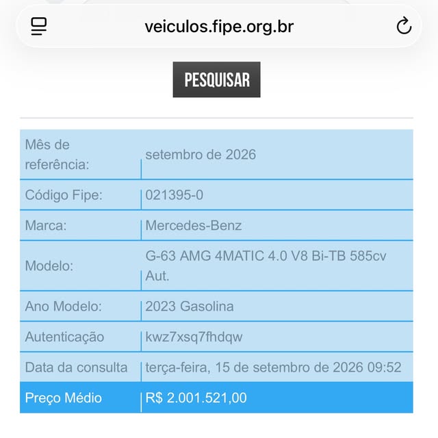 MERCEDES-BENZ G 63 AMG AMG 4MATIC 4.0 BI-TURBO V8 - Imagem 12
