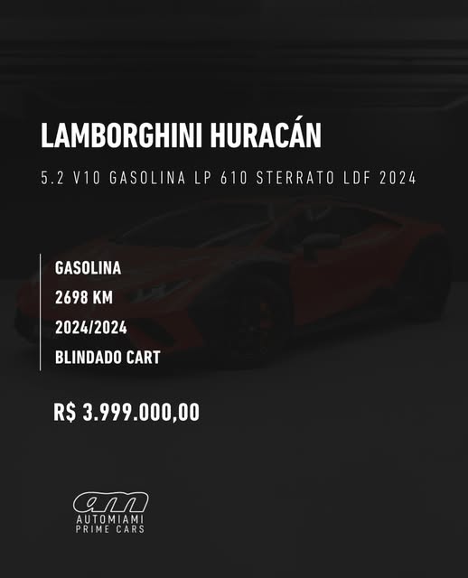 LAMBORGHINI HURACAN LP 610 STERRATO - Imagem 2